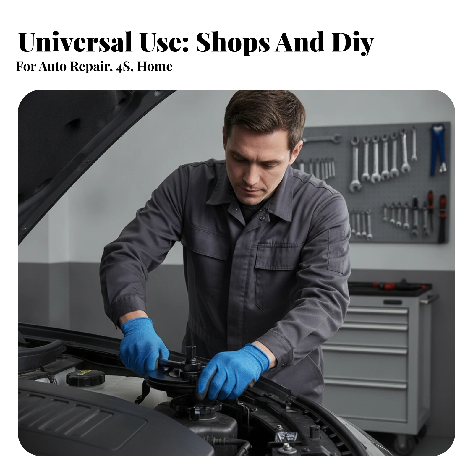 Black Auto Tool 100-170 Mm Three-Claw Wrench Fuel Tank Cap Wrench