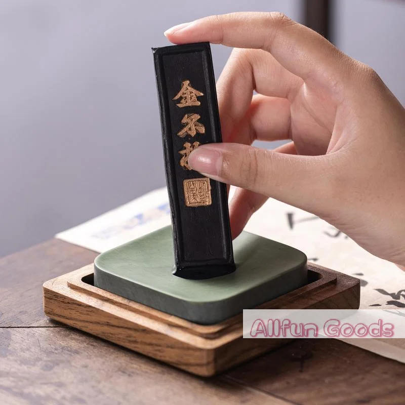 Gold Not Changed Ink Stick Handmade Chinese Ink Stick Calligraphy Painting For Students Beginners Artists Grinding Practice