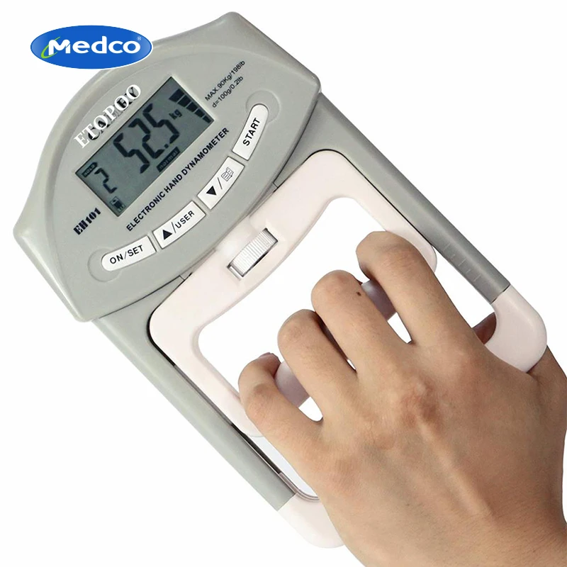 Electronic Finger Fitness Exercise Trainer Tool Digital LCD Dynamometer Hand Grip Power Measurement Tensile Strength Tester