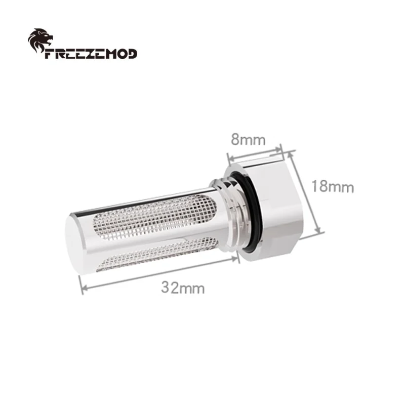 FREEZEMOD Watercooling Filter- Reservoir Built-in Fitting for Medical & Industrial Cooler Impurity Filtering 30 Mesh, GLQ-CNZ