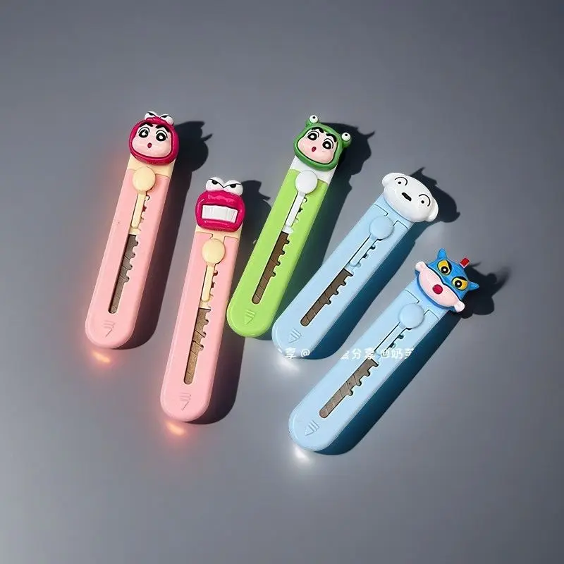 Crayon Shin-chan Mini Utility Knife INS Style Portable Paper Cutter Journal Craft Express Box Opener Gifts for Anime Fans