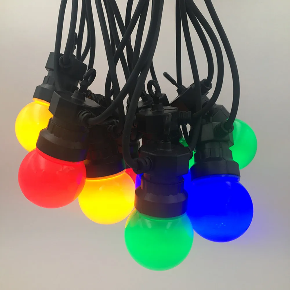 IP65 LED غلوب G50 متعدد الألوان لمبة سلسلة قابلة للتوصيل في الهواء الطلق سلسلة أضواء ملونة لحفل زفاف عيد الميلاد جارلاند #2
