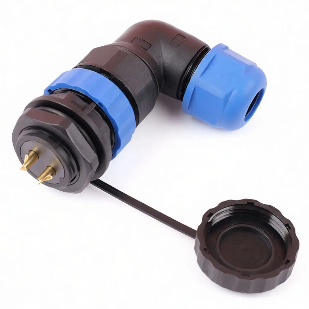 For Shangzhou Connector IP68 Waterproof Aviation Plug Socket Welding Style Brass Gold Plated Terminal Industrial Electrical Wire