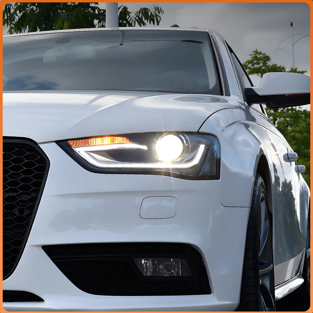 

LED Car Front Lamps Upgrade Projector Lens High Configuration Auto Headlights Assembly For Audi A4 B8.5 2013-2016 Accessories