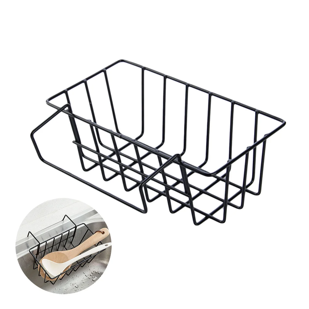 

Metal Over The Sink Colander Black Professional Strainer Basket Kitchen Dish Drying Rack Fruit Vegetable Basket