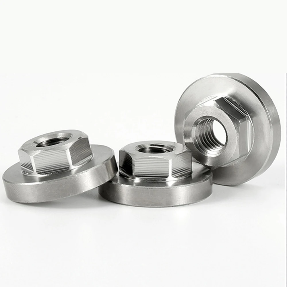 Stainless Steel 100Type Angle Grinder Hex Flange Nut Quick Release Locking Set Tool Hexagon Nuts Universal Polishing Clamp Plate