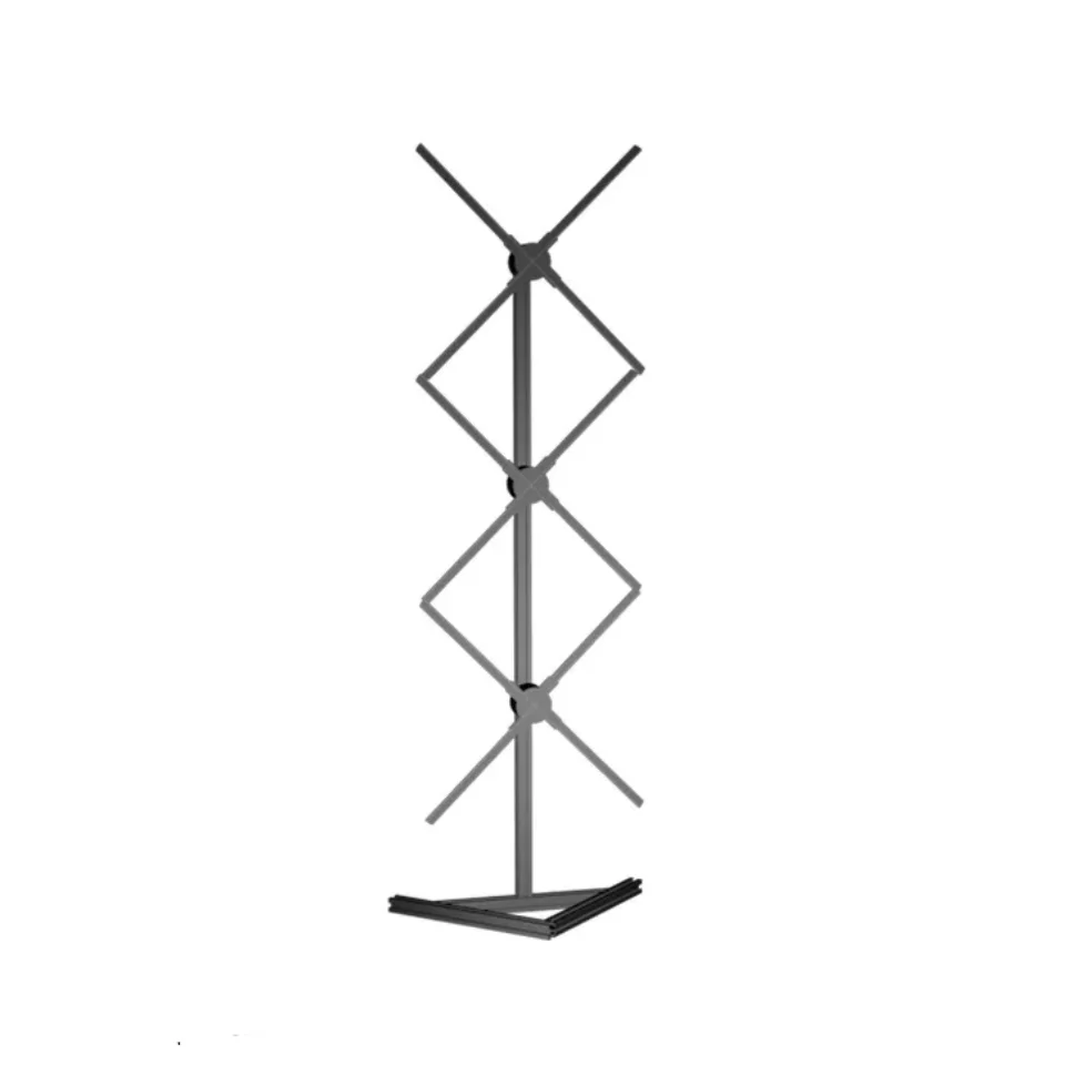 Vertical Size 3D Fan Holographic Projector Wall 65cm Splicing 3 Pcs 3led Fan Light 3D Holographic Wall Led Fan Light 3D Holograp