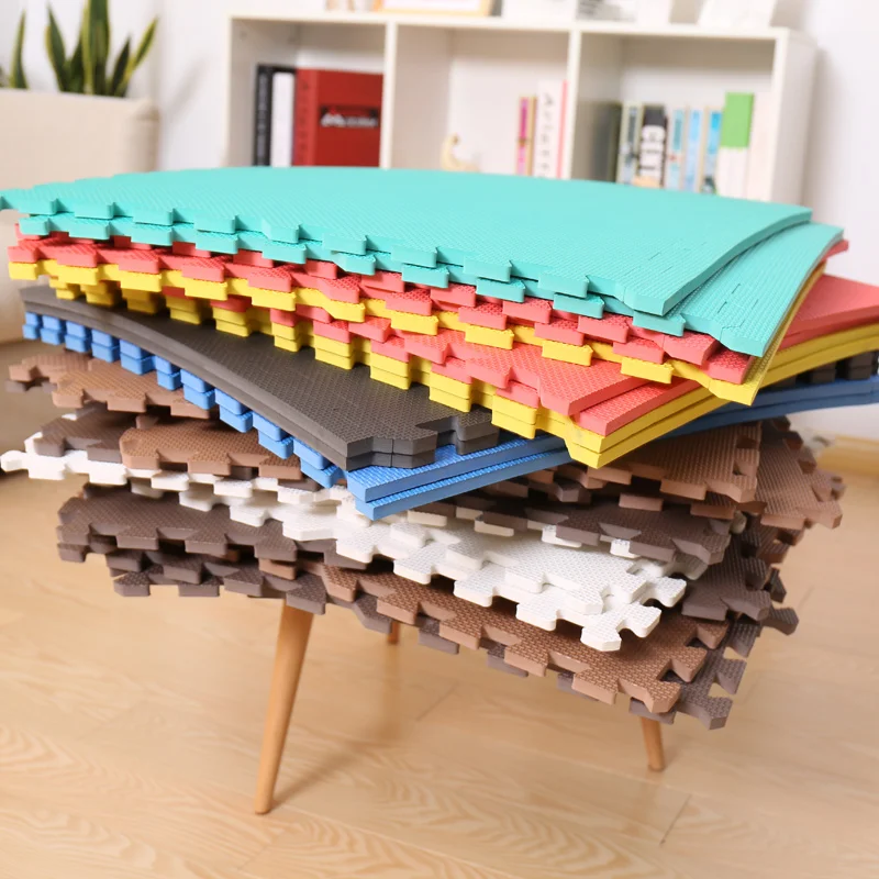 厚手のフォームフロアマット、連結式床材保護、大型倉庫装飾、b級家庭用ラグ