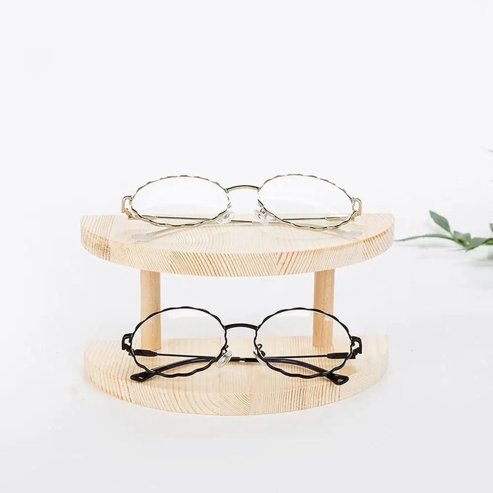 

Watches Display Rack Semi-circle Wooden Sunglasses Display Case Glasses Display Rack Eyewear Stand Holder Eyeglasses Organizer