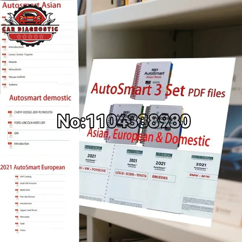 

hot 3Set AutoSmart Locksmith Repair Manual for European & Domestic Cars Trucks Transponder Services Updated Model Information