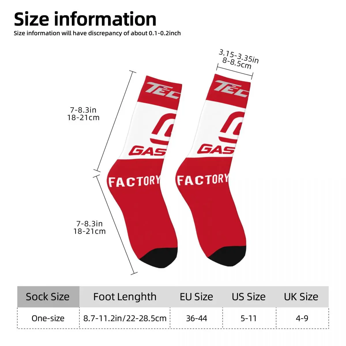 Unisex Männer Socken GasGas Logo Strümpfe Herbst Elegante Atmungsaktive Socken Grafik Radfahren Anti Skid Socken