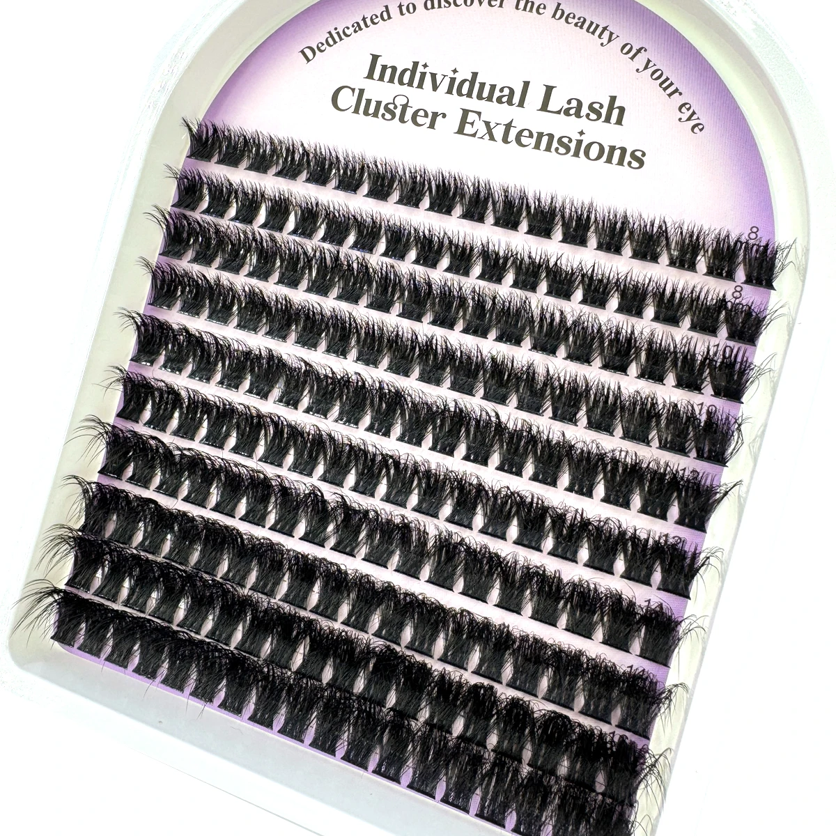 10 Reihen flauschige dicke Wimpern-Cluster 60–160D D/DD Curl Wispy Einzelwimpern 8–16 mm Mix Wimpernverlängerungen Falsche Wimpern – Detail 3