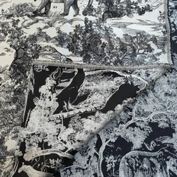 Embroider Jacquard Fabric for Creative Outerwear Skirt Designer Fabrics DIY Cropping Fashion Clothing Sewing Cloth By Meter