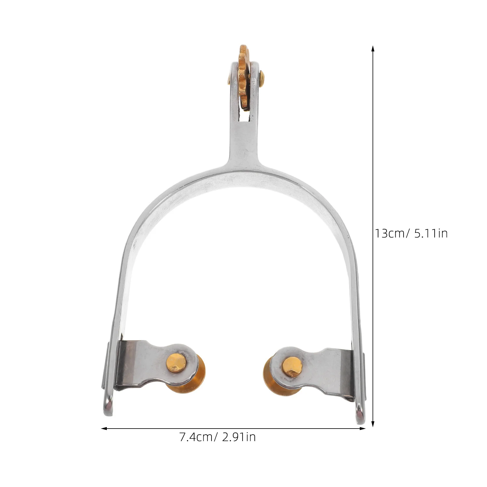 2 قطعة مشبك رعاة البقر من الفولاذ المقاوم للصدأ لركوب الخيل وتدريبات الفروسية ديكور حذاء رعاة البقر الغربي العتيق