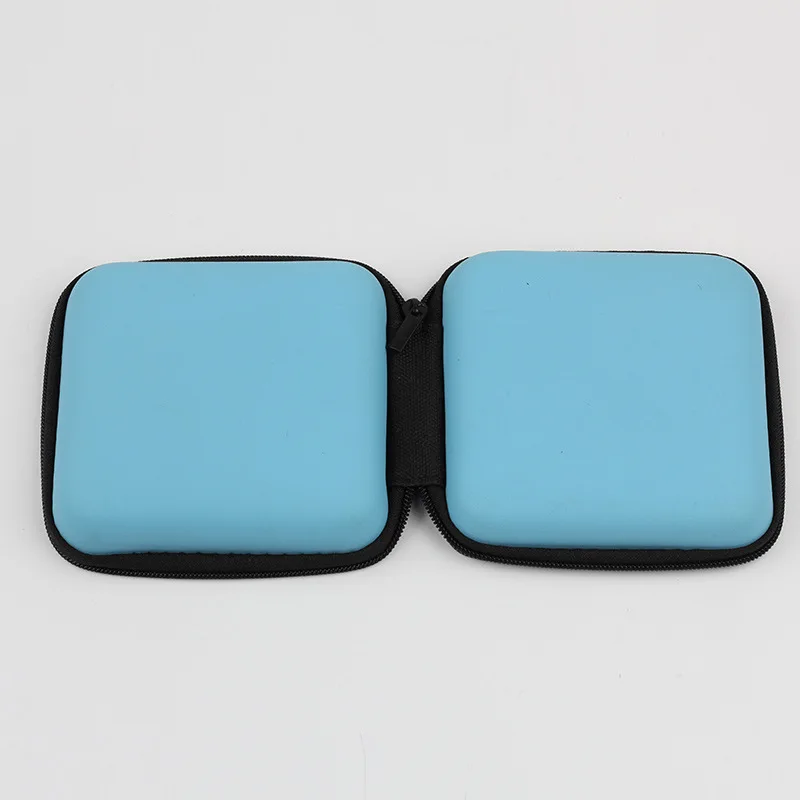 New Arrival Headphone Data Cable Storage Case Charger Power Bank Rectangular Box EVA Zipper Bag Pocket Pouch