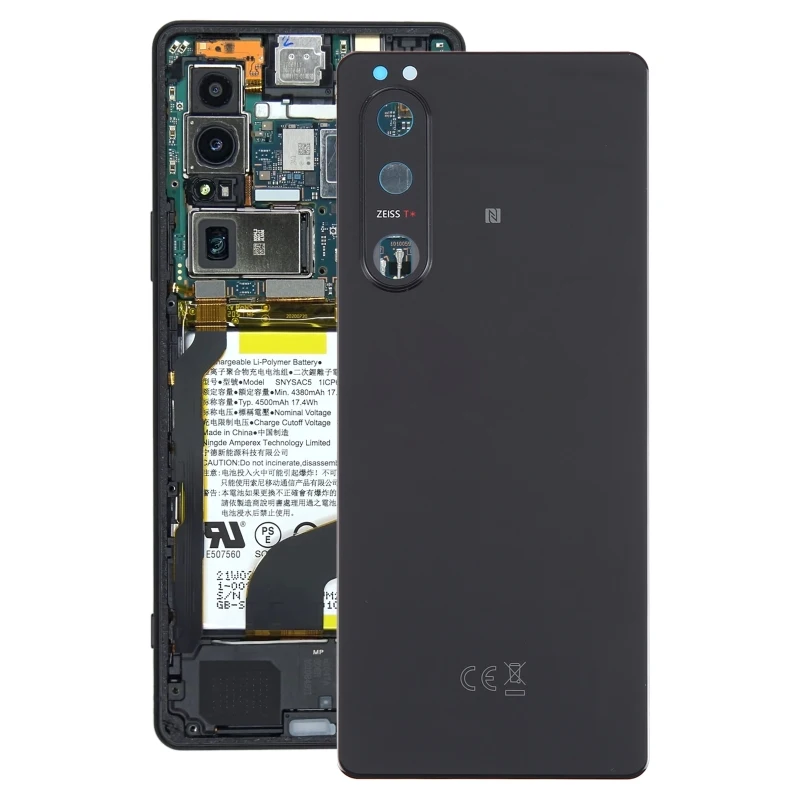 Original Battery Back Cover for Sony Xperia 5 III with Camera Lens Cover Phone Rear Housing Case Replacement