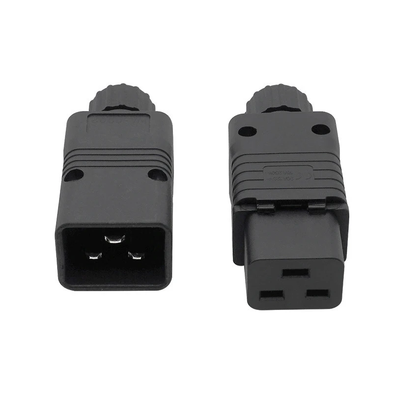 1PCS High Quality IEC 320 C19 C20 Connector Computer AC Power Plug 16A 250V assembles POWER FOR Residential ADAPTER