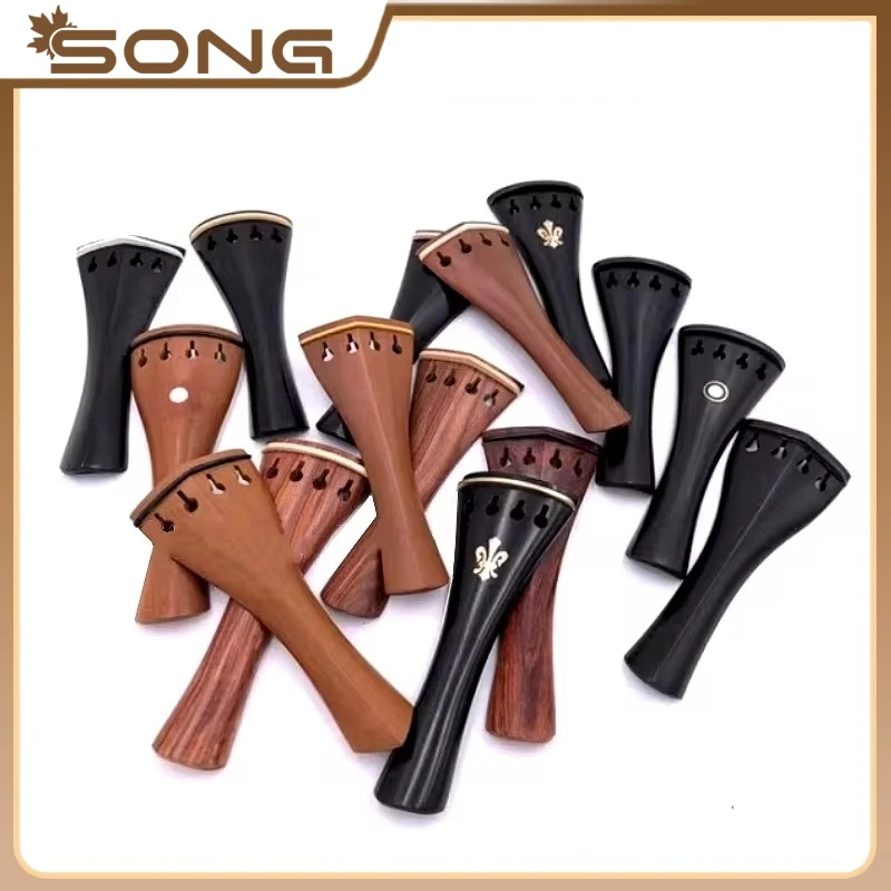 1pcs 4/4 Violin Tailpieces Fiddle Tailpiece Top grade jujube wood/ebony wood/rosewood violin accessories parts fittings