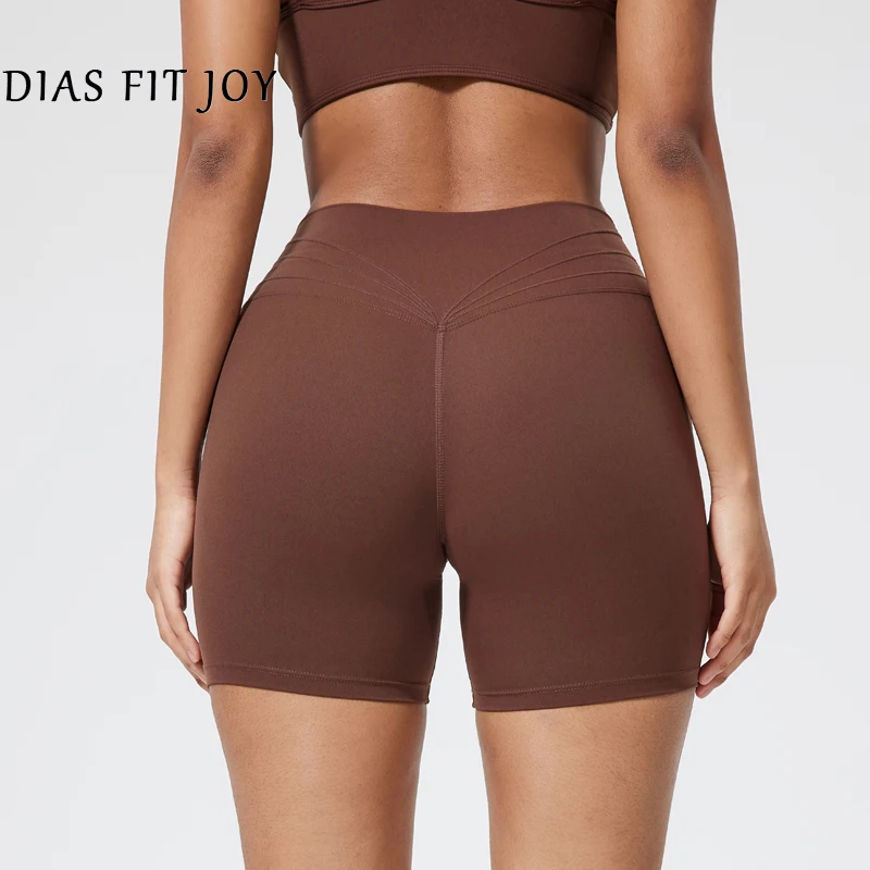 DIAS FIT JOY женские спортивные шорты велосипедные шорты женские облегающие эластичные дышащие спортивные штаны с высокой талией для йоги и фитнеса