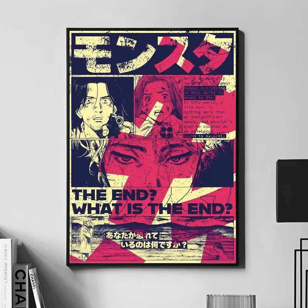 الوحش كاريكاتير أنيمي يوهان ليبرت ملصق جدار ديكور فني للمنزل غرفة ديكور اللوحة الرقمية غرفة المعيشة مطعم المطبخ الفن