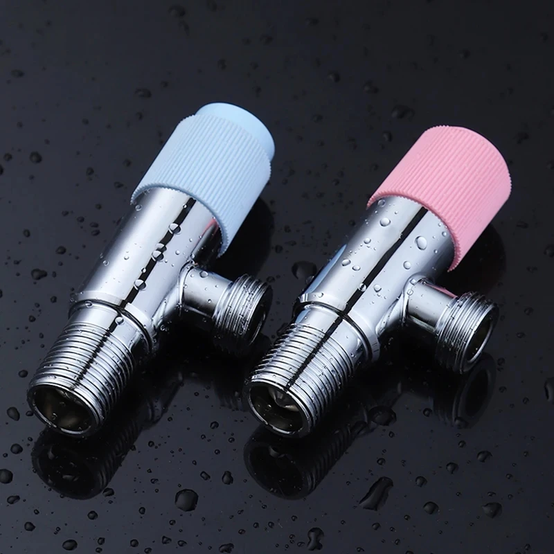 

Angle Valve G1/2 "Stainless Steel Universal Toilet Filling Valve Bathroom Shower Diverter Angle Faucet With Button Switch