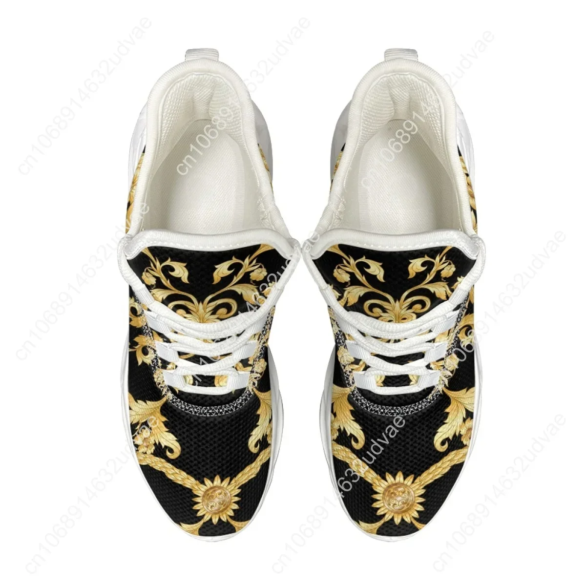 Gold Baroque Shoes For Women Fashion Style Men Claasic Flats Brand Design Portable Platform Custom Zapatos Para Mujeres 2023 New