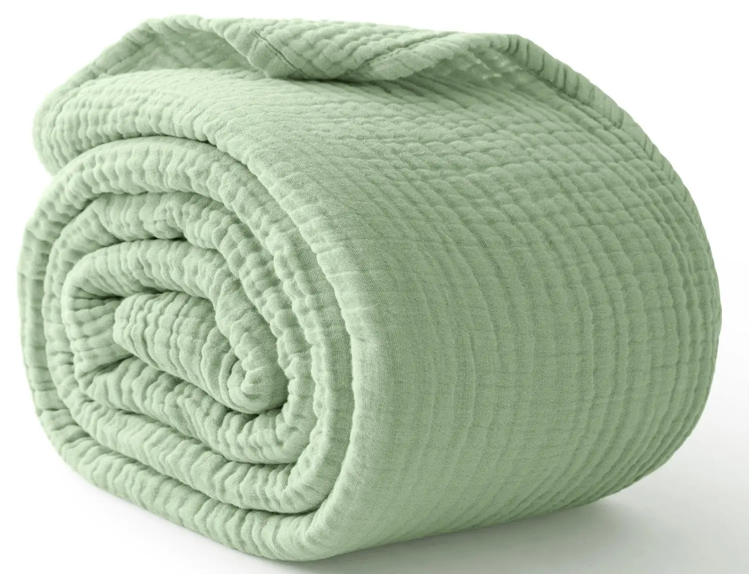 

100% Cotton Blanket for Bed Soft Muslin Bed Blankets, Lightweight Breathable Bedspread Coverlet All Season Gauze Throw Blanket