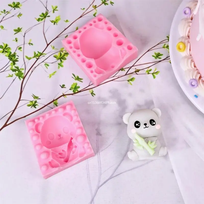 Moldes creativos silicona para pasteles, moldes para postres, moldes para fondant silicona con forma Panda