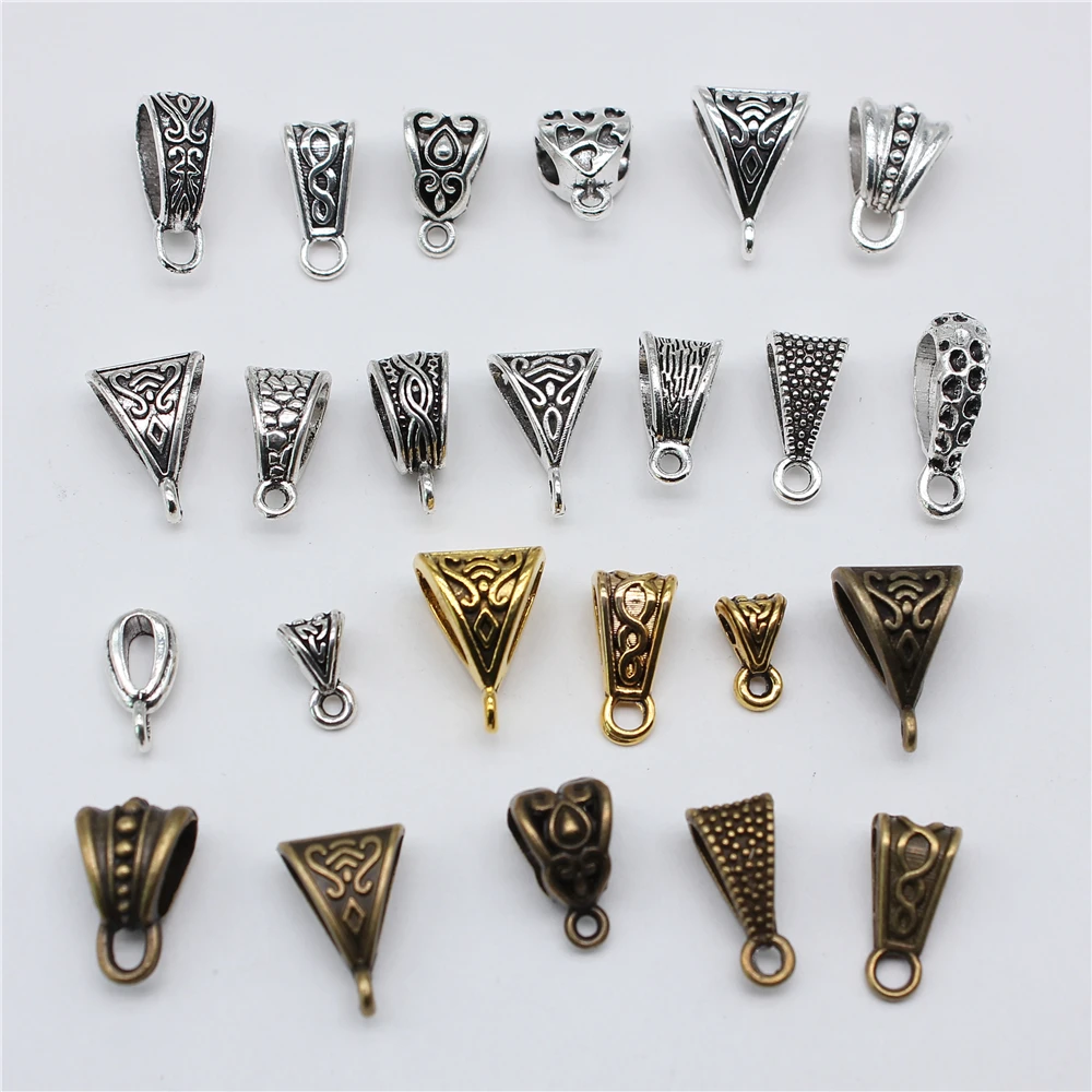 20pcs Triangle Hanging Buckle Beads Bails Connectors For DIY Jewelry Making Jewelry Findings Jewelry Accessories