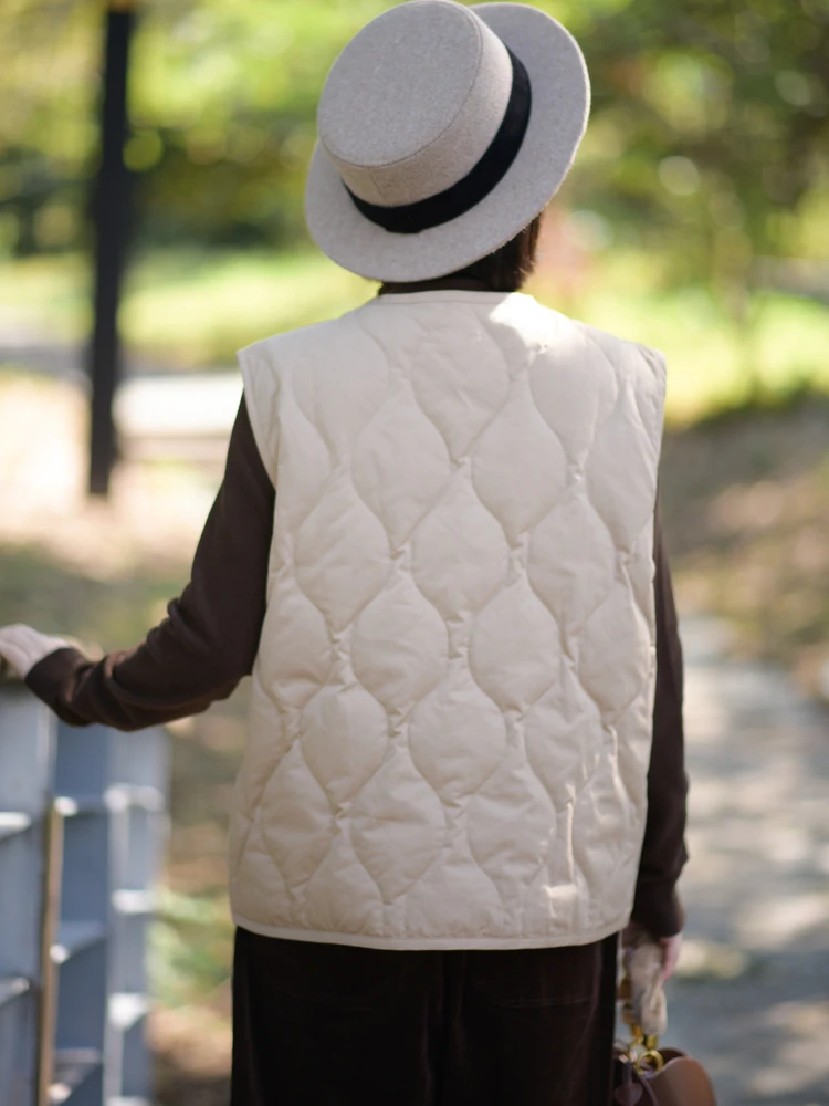 

Weiyang Forest, легкий осенне-зимний жилет из чистого хлопка с поясом и одной пуговицей Pred id, универсальный жакет из смеси хлопка