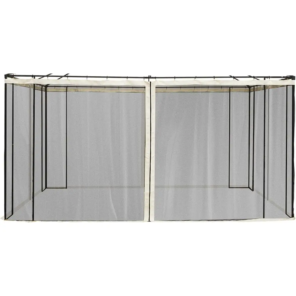 

Сетчатая боковая сетка Unil 10' x 13' для замены, для патио-беседок и палаток с молниями (только боковая сетка), бежевая, черная