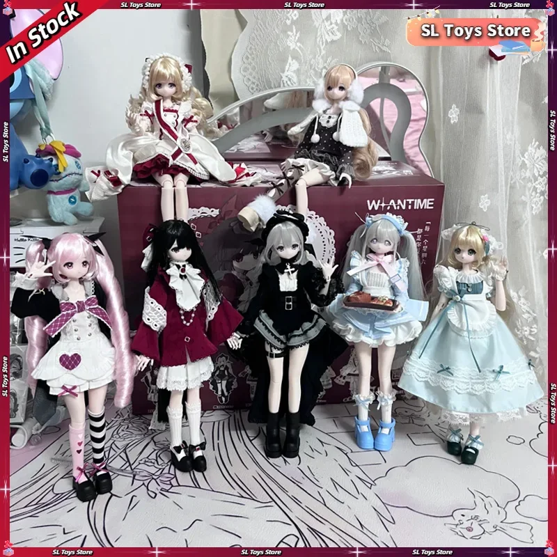 【New product】WANTIME Saturday Girl Weekly Series 1/6 Rooted Hair BJD Blind Box Action Figure BJD Doll Surprise Collectible Gift