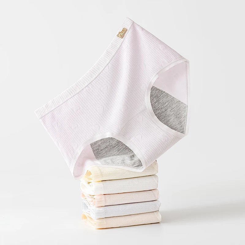 ملخصات سراويل النساء تنفس مانعة للتسرب سلس البول الثلاثي سراويل مجموعة حزمة المرأة سراويل داخلية قطنية فترة الملابس الداخلية سيدة #3