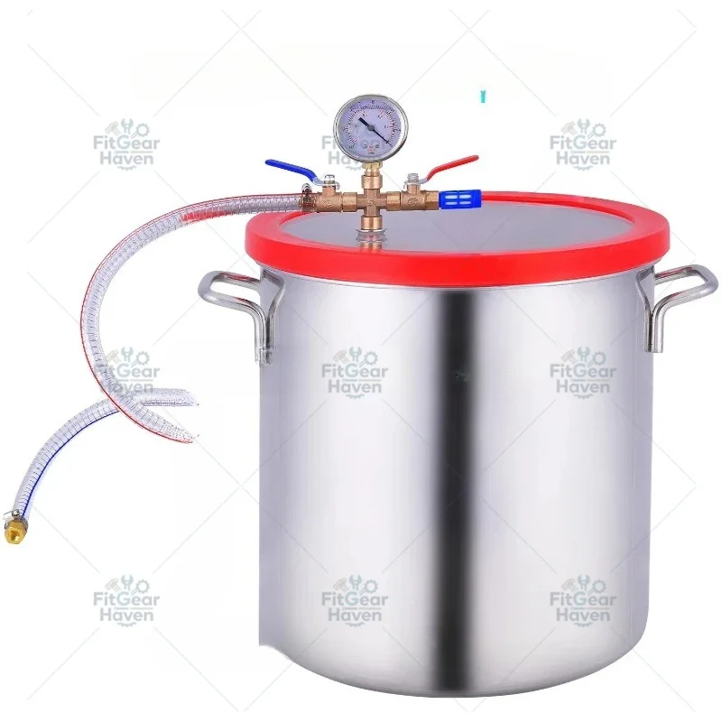 Stainless Steel Vacuum Degassing Chamber Dryer for Silicone, Resin & AB Glue