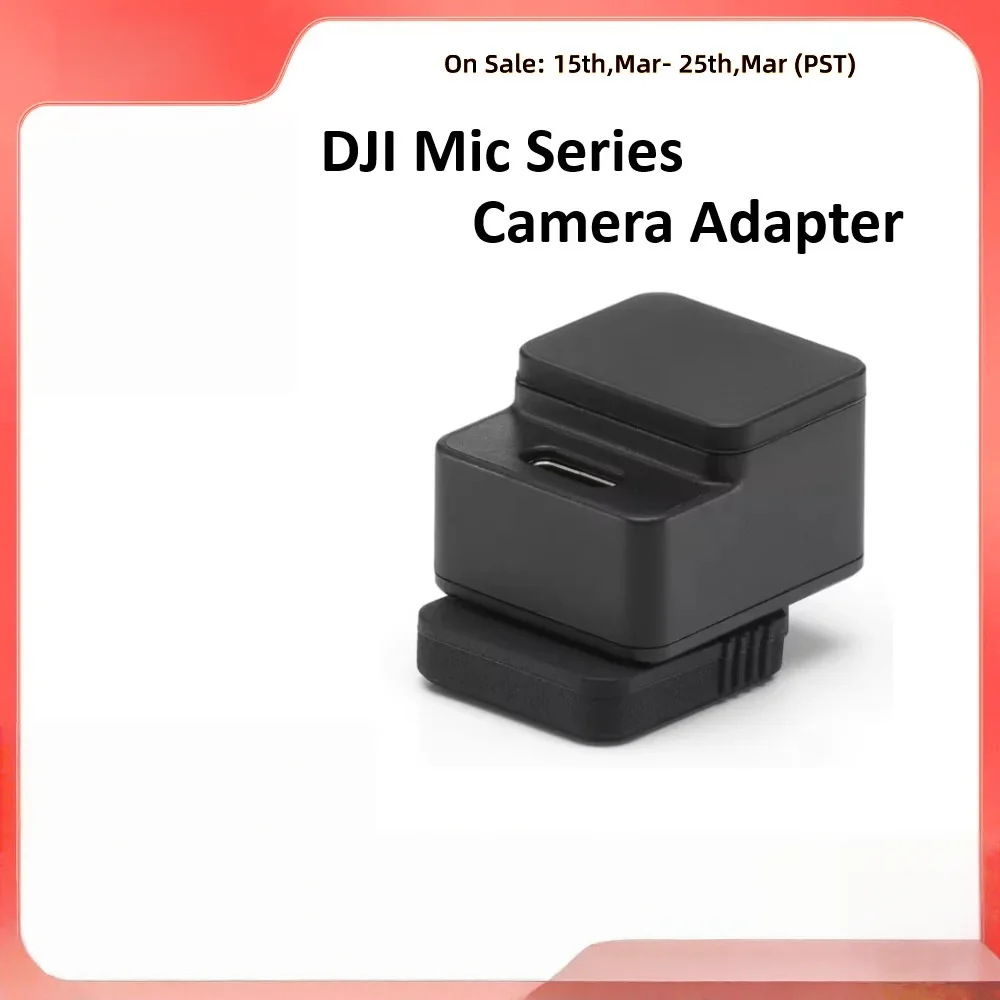 DJI Mic Mini Camera Hot Shoe Adapter for The DJI MIc Mini Mic 3 Receiver Is Connected With the Hot Shoe Interface of Sony Camera