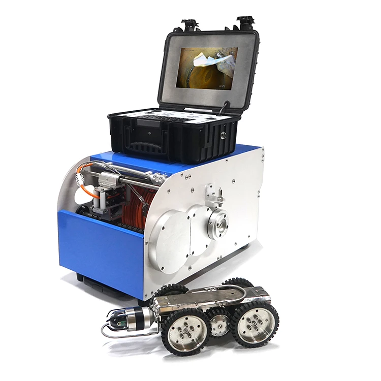 CCTV камера-робот для осмотра канализационных трубопроводов, камера для проверки дренажа видеонаблюдения, гусеничная камера-робот с системой проверки отчетов