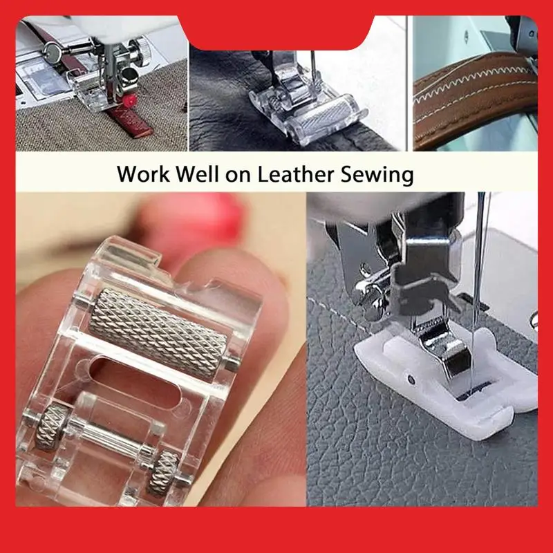 12Pcs Presser Foot Kit,Straigh Foot, Roller Foot, Snap On Sewing Machine Foot Presser Feet Set For Sewing Machines Easy To Use
