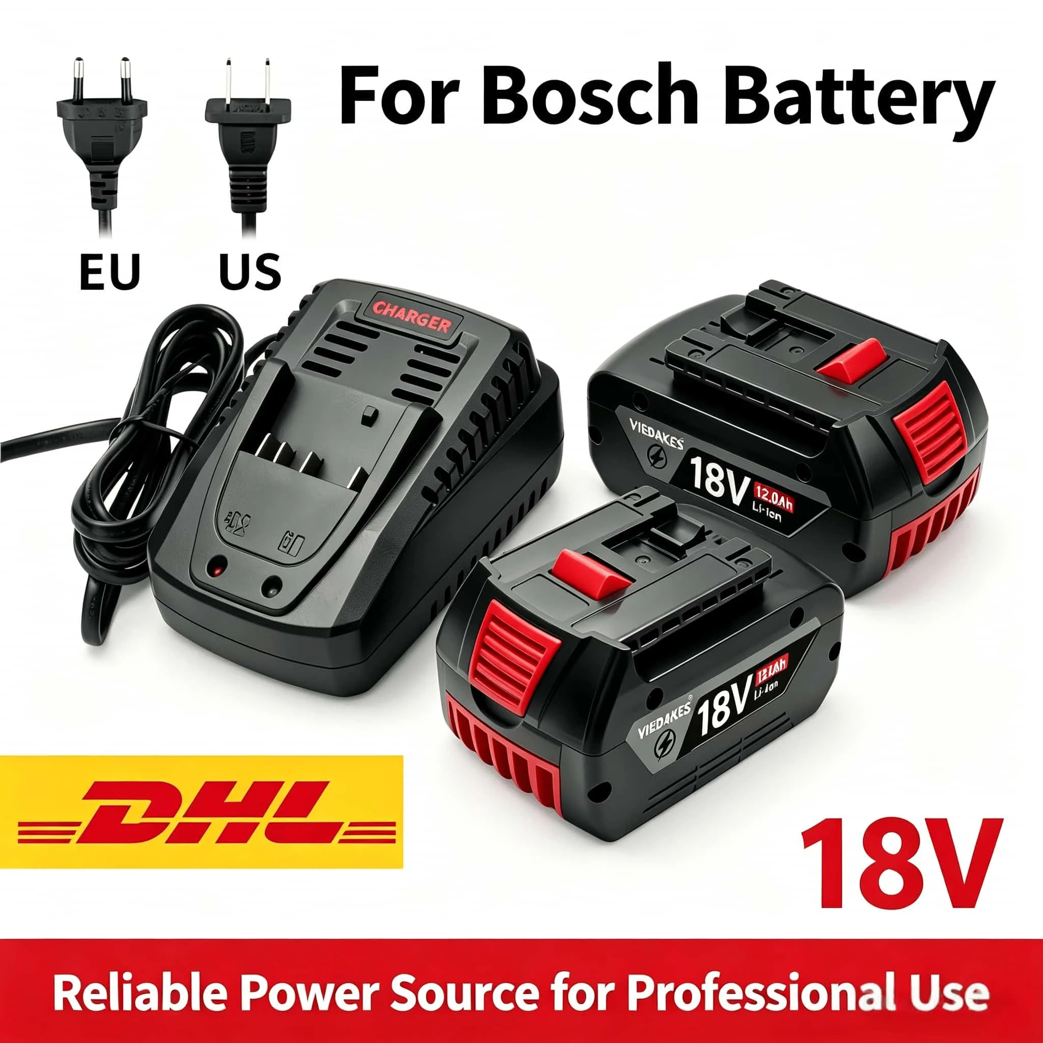 for Bosch BAT618 Battery 18V 8000mAh Professional GBA GBH GSR GSB BAT620 BAT609G BAT614 Electric Drill Replacement Battery