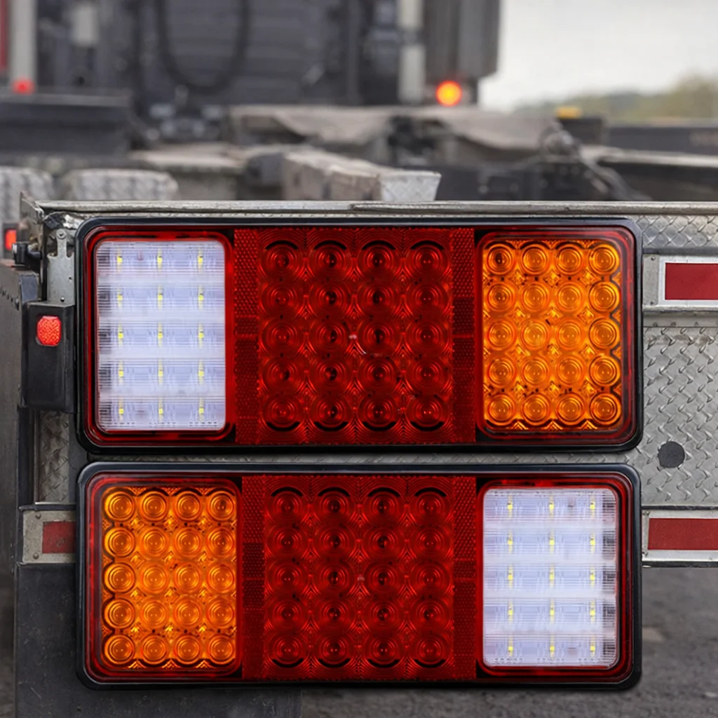 9inch 3color Trailer Truck Combination Tail Light Bar Turn Signal Stop Brake Reverse Driving Lamp Tractor Pickup RV Assembly