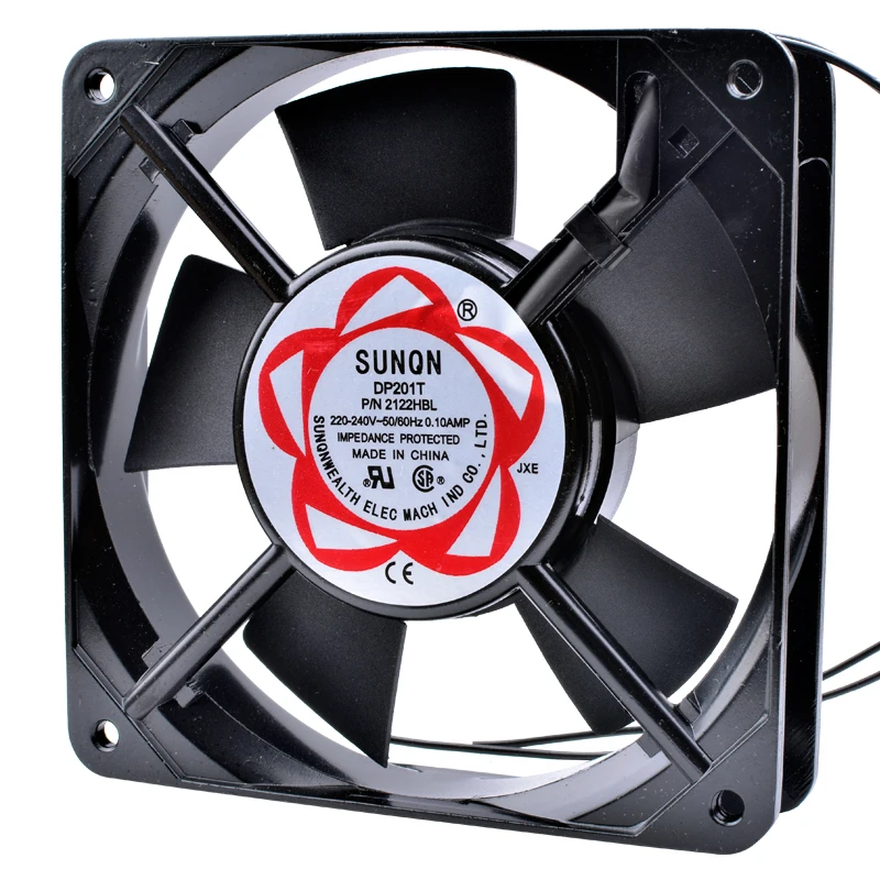 Brand new original DP201T 2122HBL 12cm 12025 AC220V 240V Double ball bearing cabinet metal high temperature cooling fan