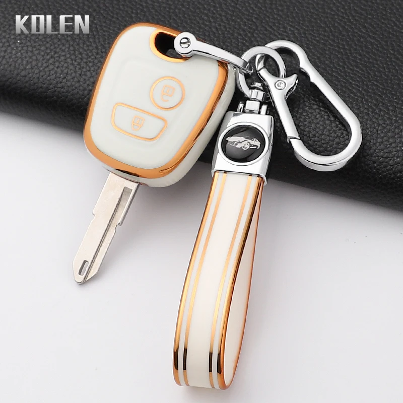 الفاخرة سيارة مفتاح بعيد غطاء قذيفة لبيجو 107 206 207 307 لسيتروين C1 C2 C3 C4 لتويوتا Aygo حامي المفاتيح