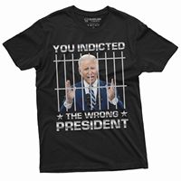 Trump Support Men's T-shirt You Indicted The Wrong President Anti-biden TShirt