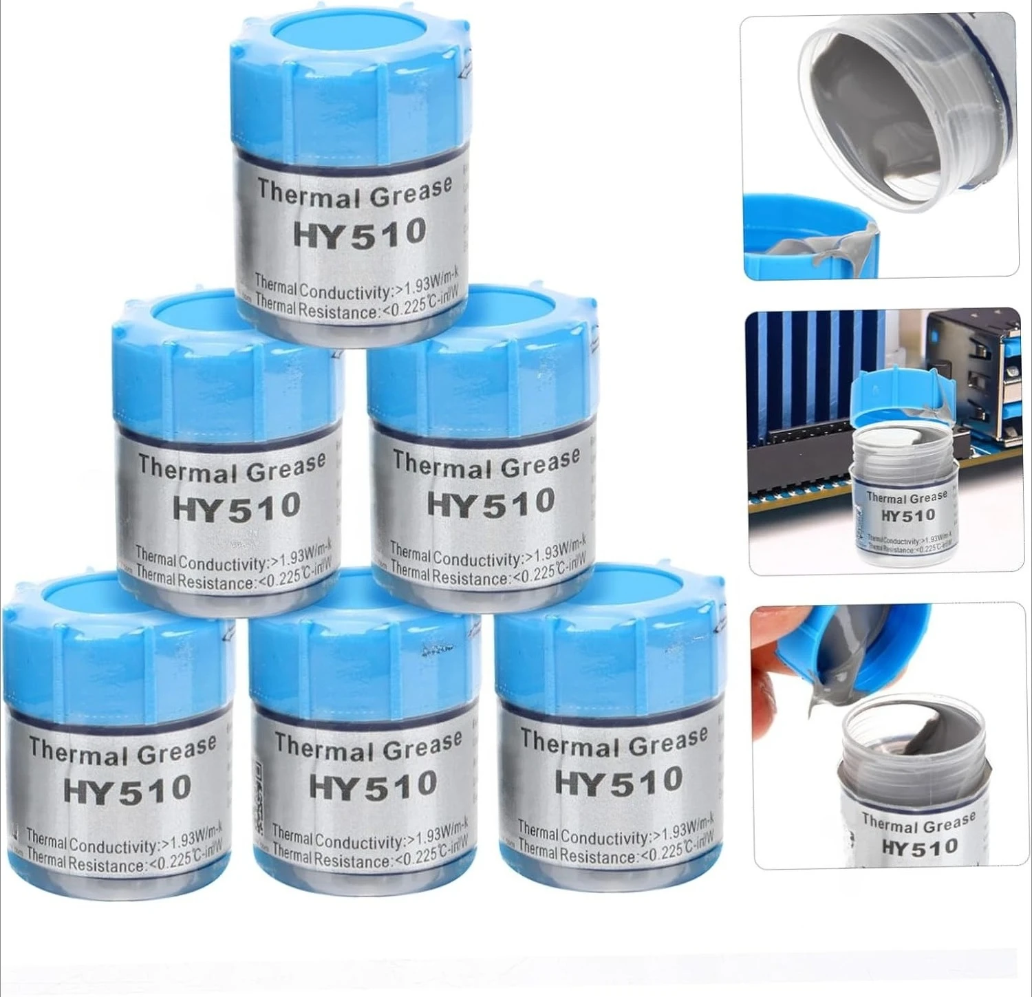 HY510 Thermal Conductive Silicone Grease Paste Conductive Grease Heatsink For CPU GPU Chipset Notebook Cooling