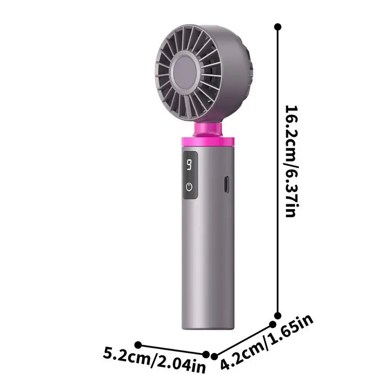 Mini ventilateur de poche portable avec longue durée de vie de la batterie, ventilateur personnel pour voyager, déterminer la vitesse du vent à 9 vitesses