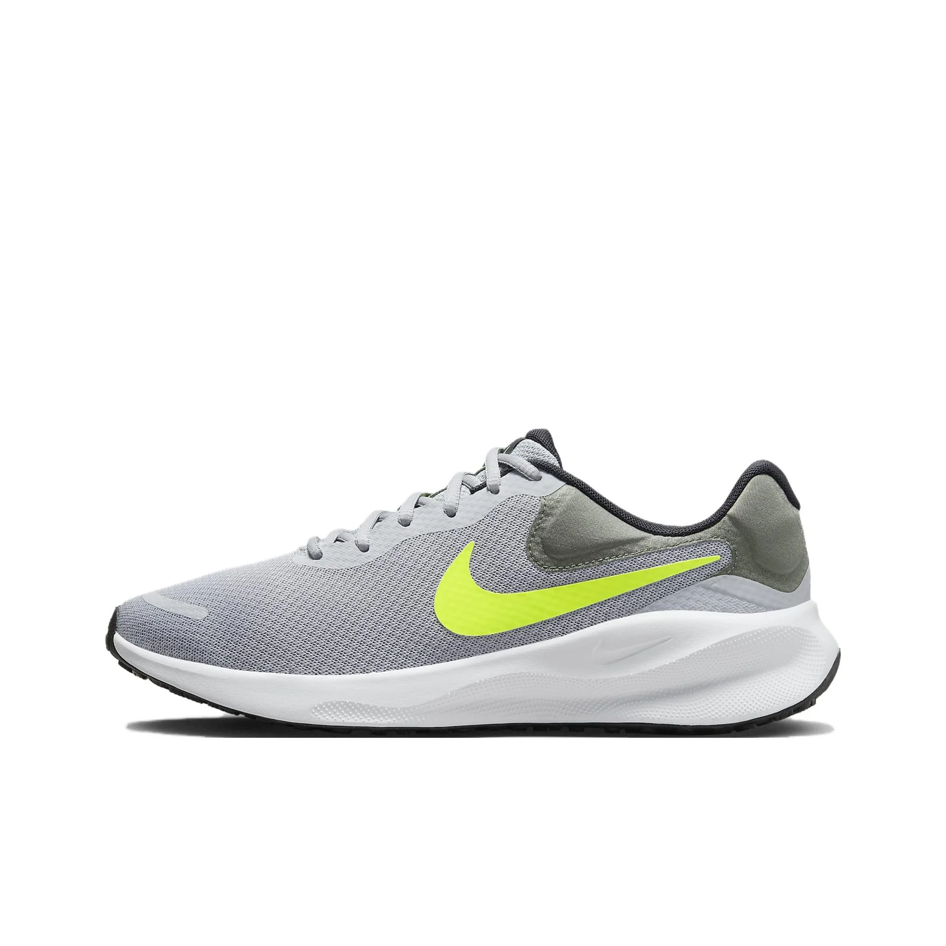 Nike Revolution 7 Wolf Grey Smoke Grey Black Volt FB2207-002