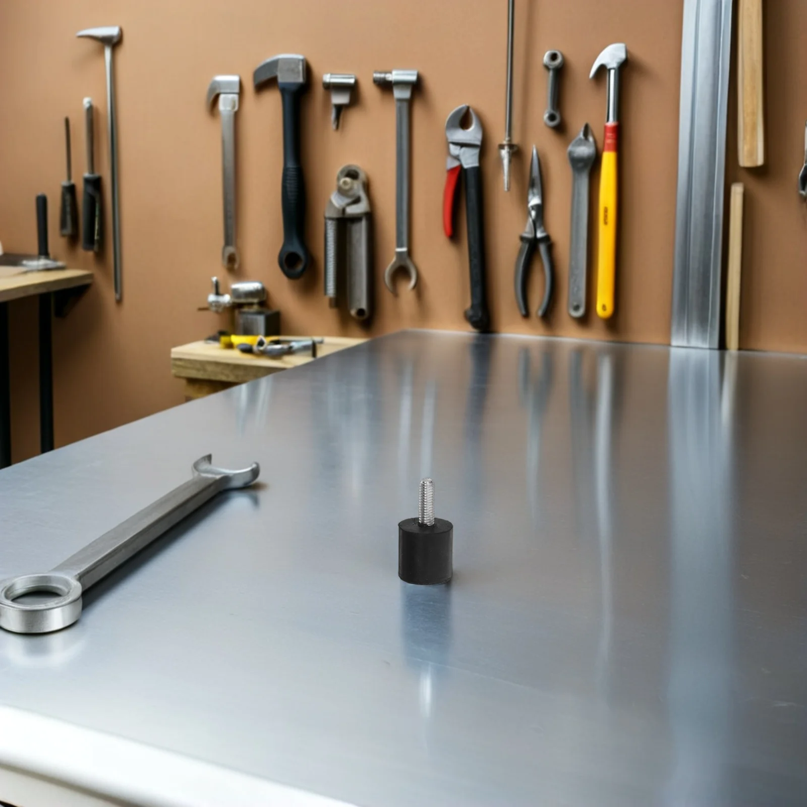 

12Pcs Furniture Levelers Adjustable Rubber Feet Screw M6 Threaded Anti-Slip Floor Protecting Noise Reducing Pads for Tables