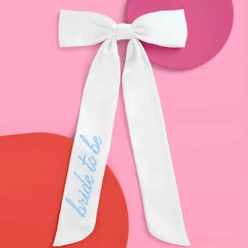 

652F 1PC Stylish Hair Bows Clip with Long Tail Hair Ornament For Weddings Party
