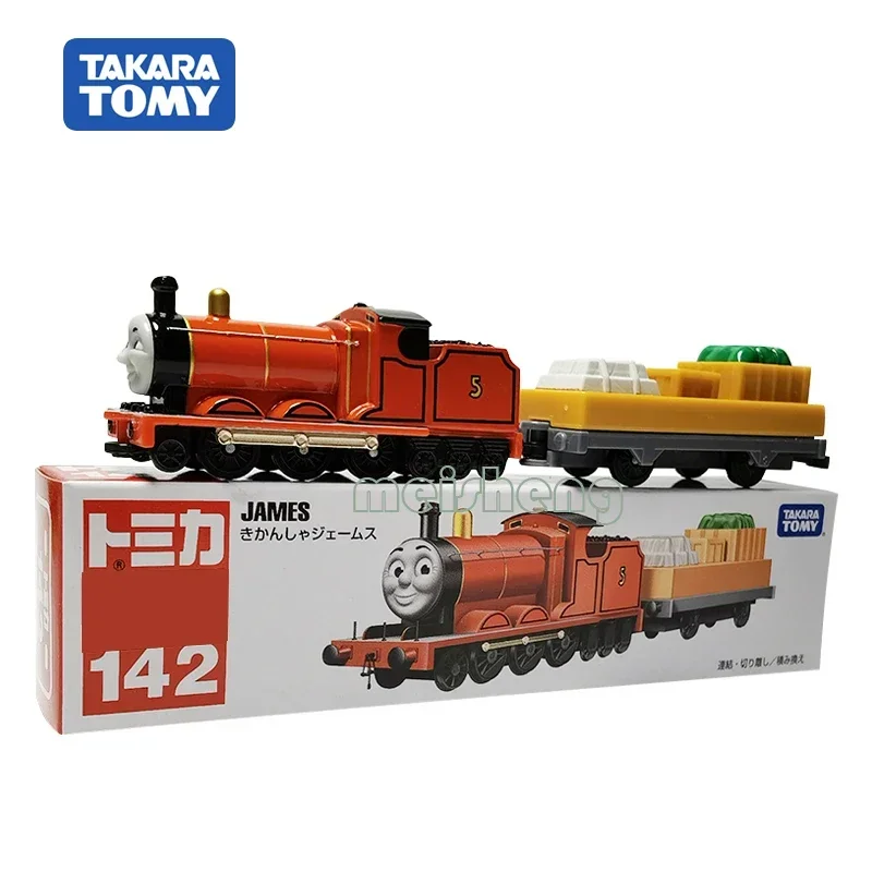 TAKARA TOMY TOMICA Diecast Alloy car model Boy Toy 146 Strip Thomas Little Train Gordon, a gift toy for decorating the room.