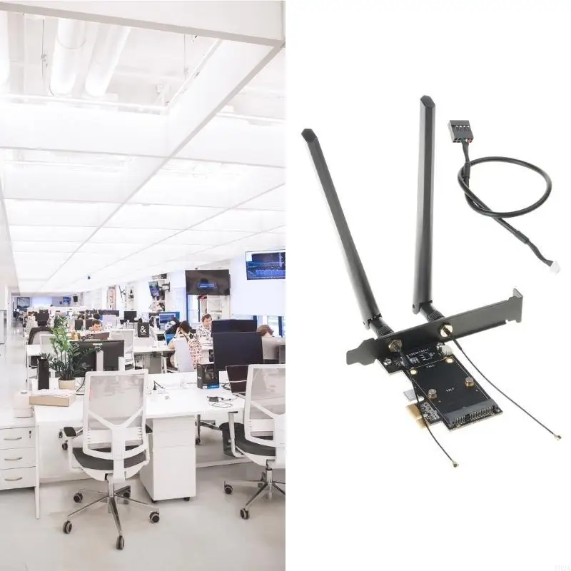 

Mini PCI-Express to PCIE Converter 2 Antenna Desktop No Card 193A