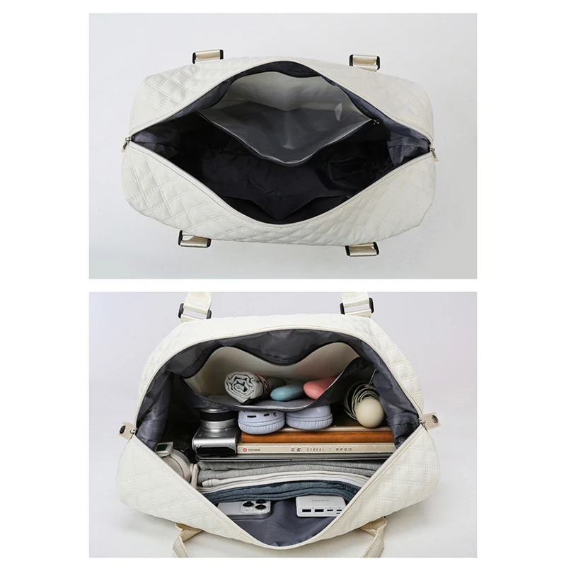 Large Duffle Tote Bag Weekender Carry On Overnight Bags For Women Travel With Trolley Sleeve Wet Pocket Sports Tote Gym Bag